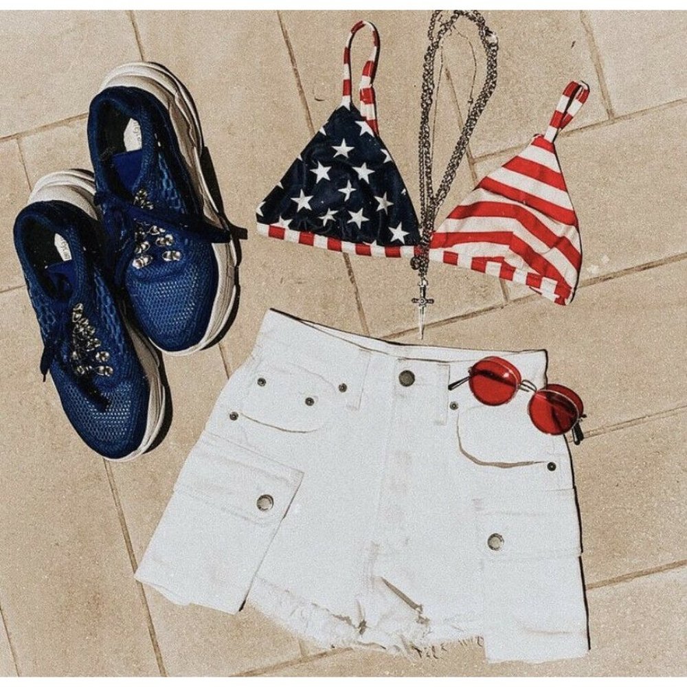 LF Carmar Titania Cargo Jean Shorts White 24 NWT - Picture 3 of 10
